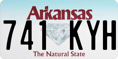 AR license plate 741KYH