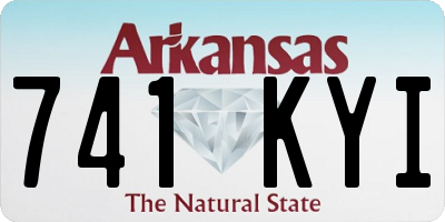 AR license plate 741KYI