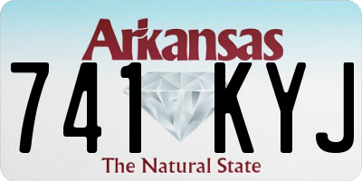 AR license plate 741KYJ