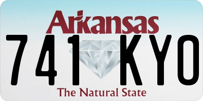 AR license plate 741KYO