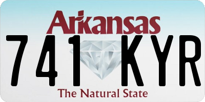 AR license plate 741KYR