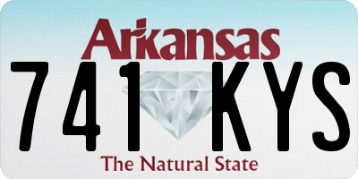 AR license plate 741KYS