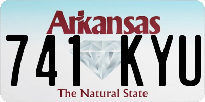 AR license plate 741KYU
