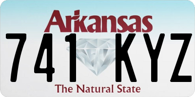 AR license plate 741KYZ