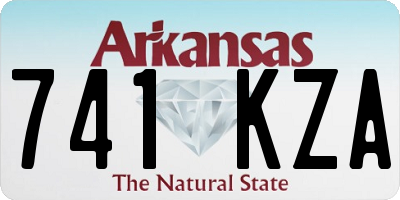 AR license plate 741KZA