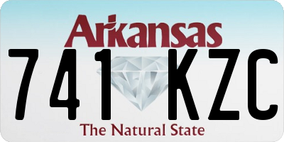 AR license plate 741KZC