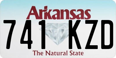 AR license plate 741KZD
