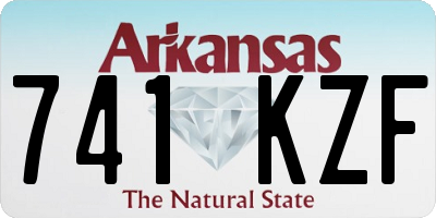 AR license plate 741KZF