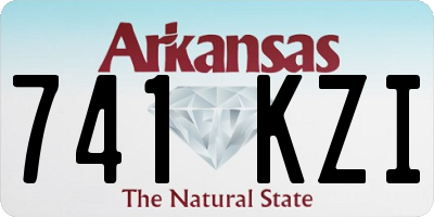 AR license plate 741KZI
