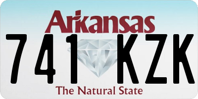 AR license plate 741KZK