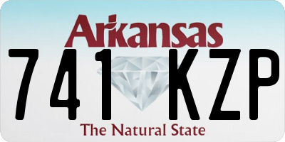 AR license plate 741KZP