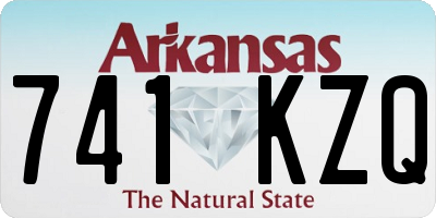 AR license plate 741KZQ