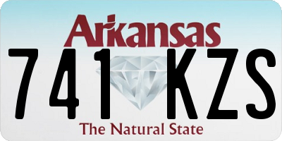 AR license plate 741KZS