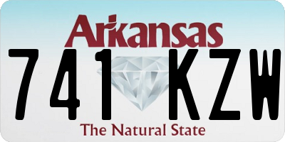 AR license plate 741KZW