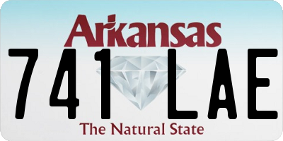 AR license plate 741LAE