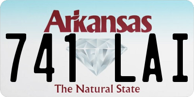 AR license plate 741LAI