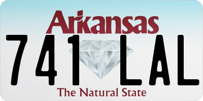 AR license plate 741LAL