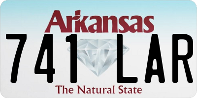 AR license plate 741LAR