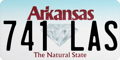 AR license plate 741LAS
