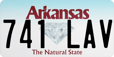 AR license plate 741LAV