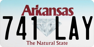 AR license plate 741LAY