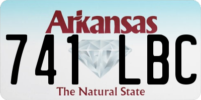 AR license plate 741LBC