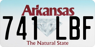 AR license plate 741LBF