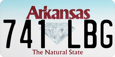 AR license plate 741LBG