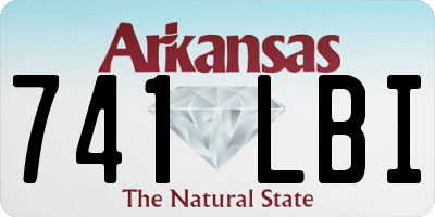 AR license plate 741LBI