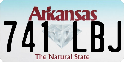 AR license plate 741LBJ