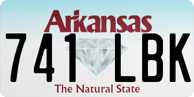 AR license plate 741LBK