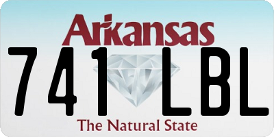 AR license plate 741LBL