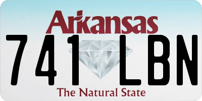 AR license plate 741LBN