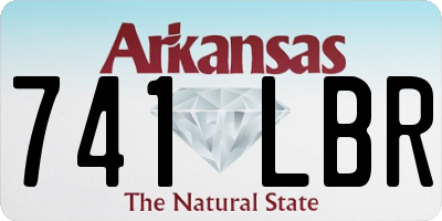 AR license plate 741LBR