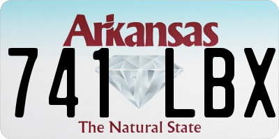 AR license plate 741LBX