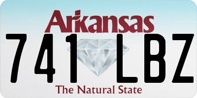 AR license plate 741LBZ