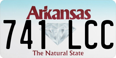 AR license plate 741LCC