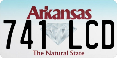 AR license plate 741LCD