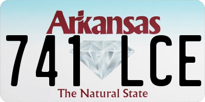 AR license plate 741LCE