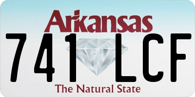 AR license plate 741LCF