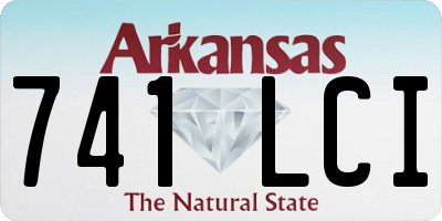 AR license plate 741LCI