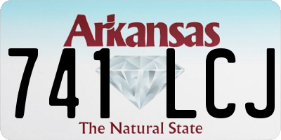 AR license plate 741LCJ