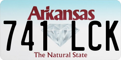 AR license plate 741LCK