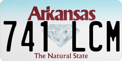 AR license plate 741LCM
