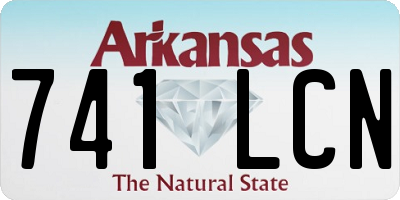 AR license plate 741LCN
