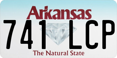 AR license plate 741LCP