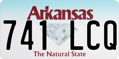 AR license plate 741LCQ