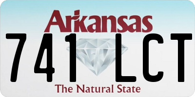 AR license plate 741LCT
