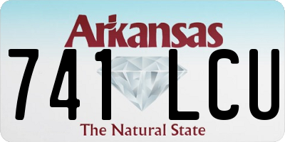 AR license plate 741LCU
