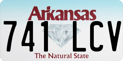 AR license plate 741LCV